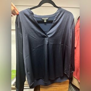 Loose fitting satin top